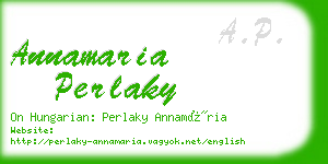 annamaria perlaky business card